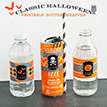 Classic Halloween Design Kit - Printable Drink Bottle Wrappers - Instant Download